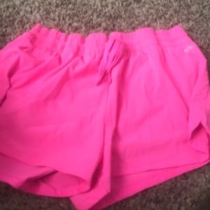 Hot pink shorts women’s size large and the brand DSG